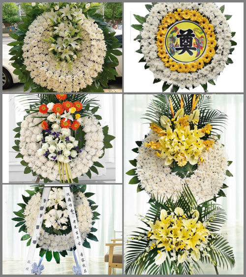 辽宁葫芦岛建昌县杨树湾子乡花圈速递